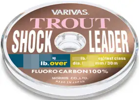 Флюорокарбон Varivas Trout Shock Leader Fluoro 30m #1.0/0.165mm 4lbs