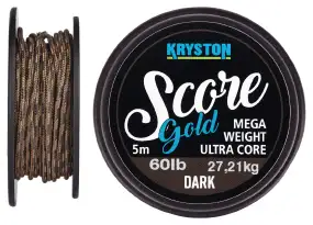 Лідкор Kryston Score Gold Heavyweight Leadcore 5m 60lb к:dark