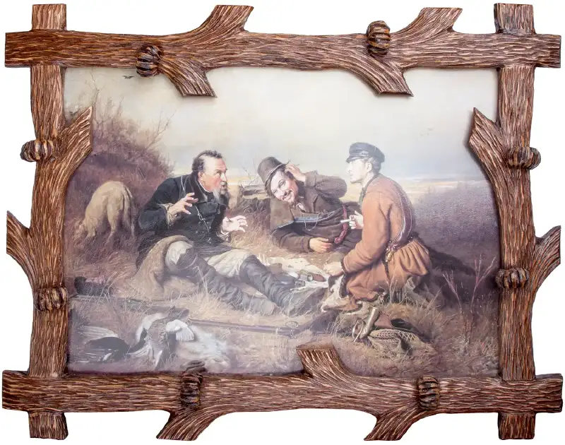 Картина "Охотники на привале"