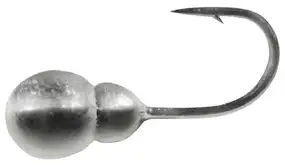 Мормышка вольфрамовая Shark Двойной шарик с отверстием 0.3g 3.0mm крючок D16 гальваника ц:серебро