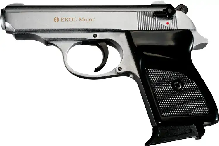 Пистолет стартовый EKOL MAJOR кал. 9 мм. Цвет - серый сатин