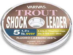 Флюорокарбон Varivas Trout Shock Leader Fluoro 30m #2.5/0.260mm 10lbs