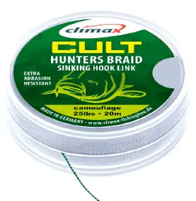 Поводковый материал Climax CULT Hunter’s Braid 20m (weed) 0.45mm 40lbs