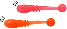 Силикон Crazy Fish Whitebait 0.8" #50 Pink Flamingo/#64 Fluo Orange каль. (20шт/уп)
