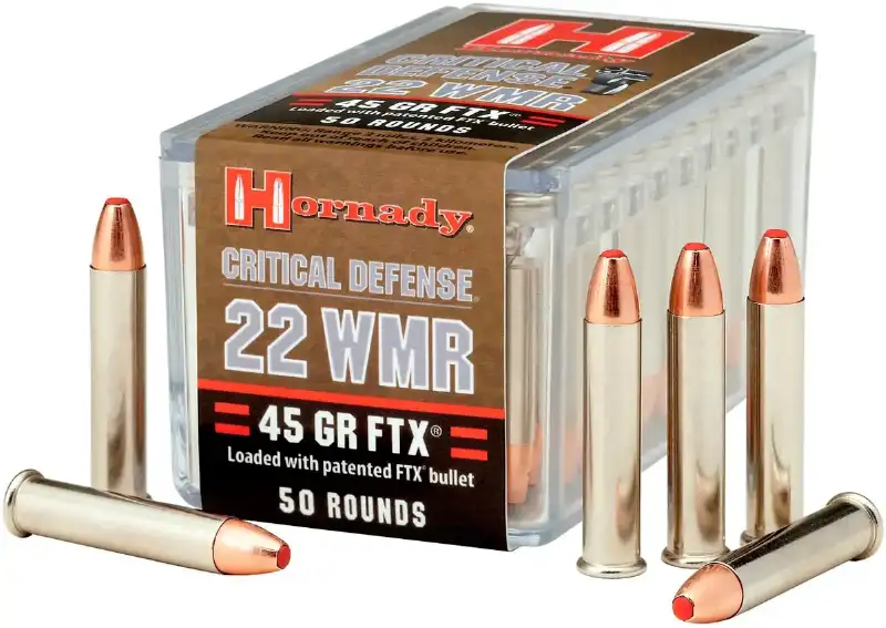 Патрон Hornady Critical Defense кал .22 WMR пуля FTX масса 45 гр (2.9 г)