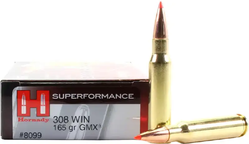 Патрон Hornady Superformance кал .308 Win пуля GMX масса 165 гр (10.7 г)