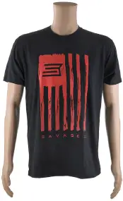 Футболка Savage Short sleeve T-Shirt/Savage Flag L ц:черный