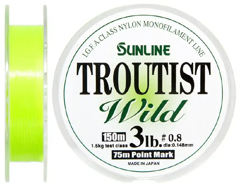 Леска Sunline Troutist Wild 150m #0.6/0.128mm 1.25kg