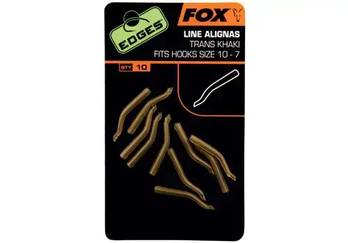 Лентяйка Fox International Edges Line Aligner Hook Sz 6+ Trans Khaki x 10