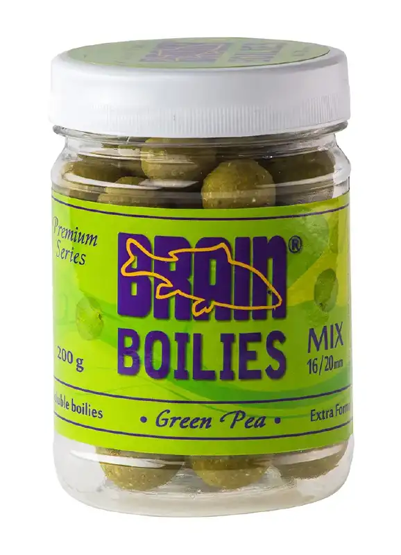 Бойлы Brain Green Peas (Горох) Soluble 200 gr
