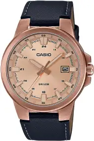 Годинник Casio MTP-E173RL-5AVEF. Рожеве золото