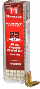 Патрон Hornady кал. 22 LR пуля HP масса пули 40 гр (2.6 г)