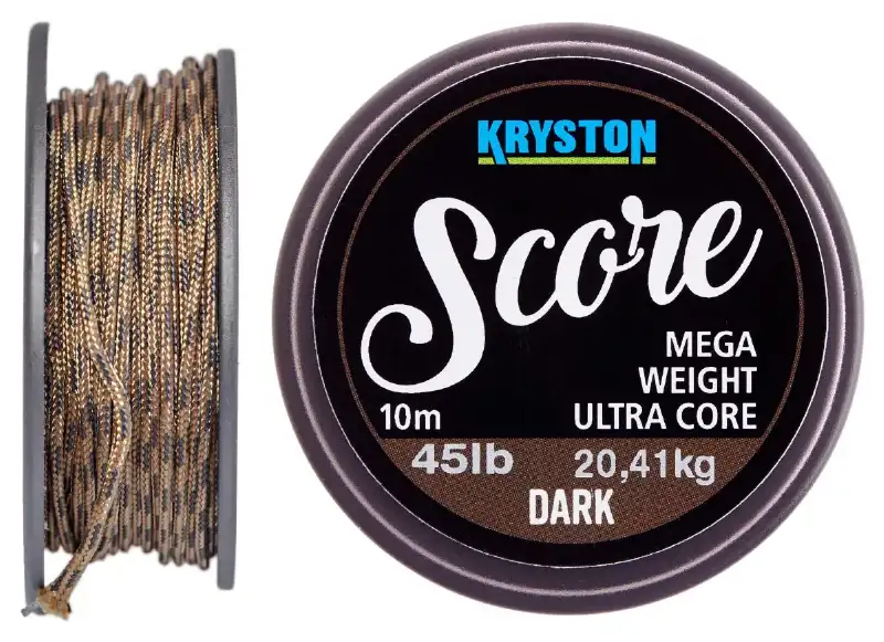 Лидкор Kryston Score Heavyweight Leadcore 10m 45lb ц:dark