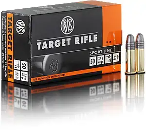 Патрон RWS Target Rifle Sport Line кал .22 LR пуля пуля LRN масса 40 гр (2.6 г)