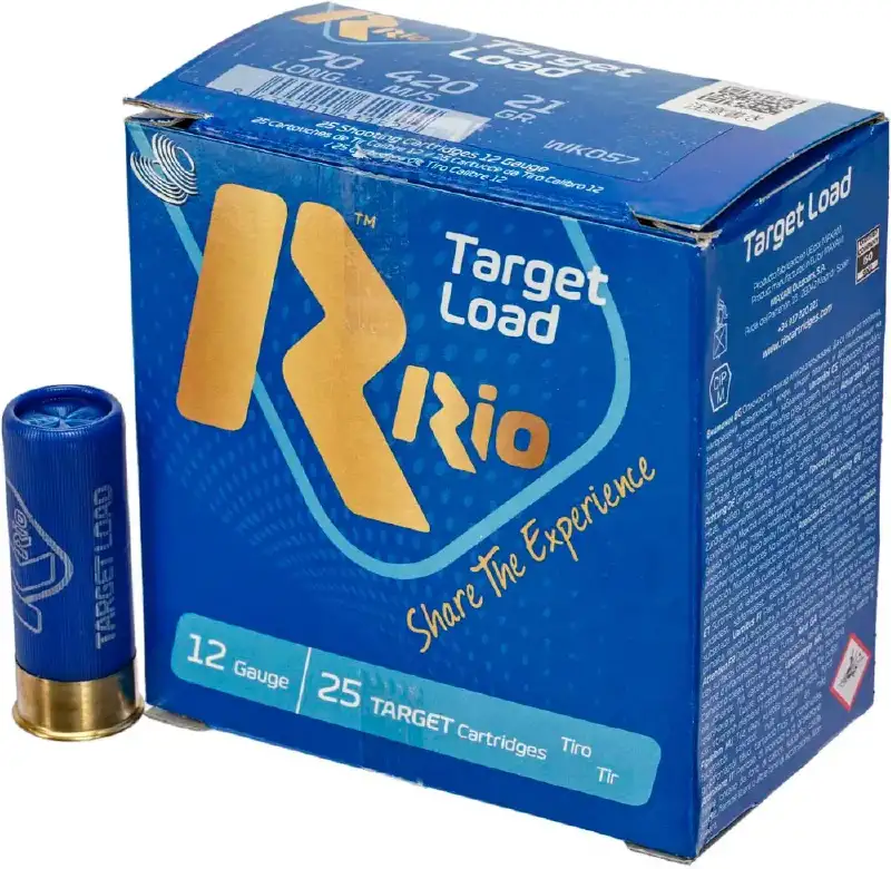 Патрон RIO Target Load-21 (RIO-20) кал. 12/70 дробь №9 (2 мм) навеска 21 г