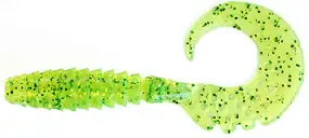 Силикон FishUP Fancy Grub 2.5" #026 - Flo Chartreuse/Green (10шт/уп)