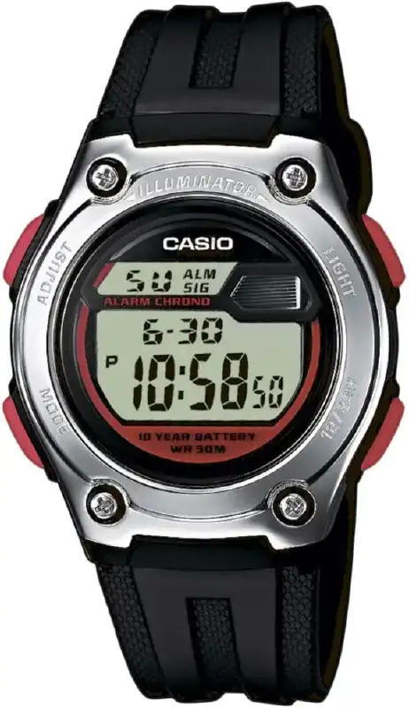 Годинник Casio W-211-1BVEF. Сріблястий