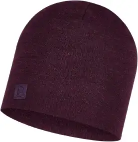 Шапка Buff Heavyweight Merino Wool Hat Solid Deep purple