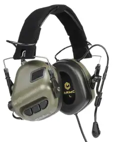 Активні навушники Earmor M32 Green з мікрофоном