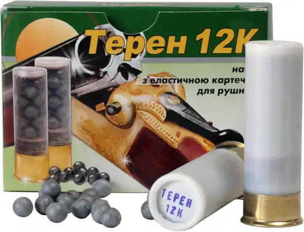 Патрон травматический Эколог "Терен-12К" кал. 12/70 эл.картечь
