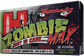 Патрон Hornady Zombie Max кал. 308 Win пуля Z-Max масса 168 гр (10.9 г)
