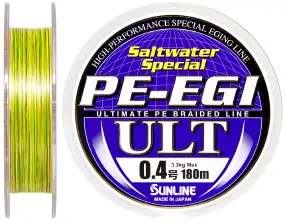 Шнур Sunline PE-EGI ULT 180m #0.4/0.104мм 3.3кг