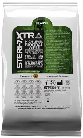 Салфетки Prologic Steri-7 Xtra High Level Biocidal Wipes 80 шт/уп.