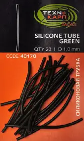 Трубка силиконовая Технокарп Silicon Tube Green 1.0мм (20шт/уп)