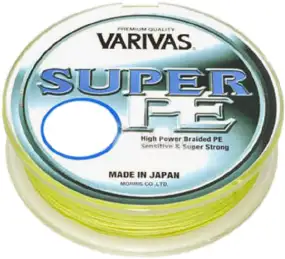 Шнур Varivas Super PE 270m (жовтий) 0.11mm 5kg