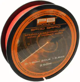 Шнур PB Products Spod & Marker Braid 250m (помаранч.) 0.18mm 30lb