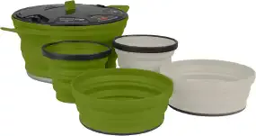 Набір посуду Sea To Summit X-Set 31 5pc -Storage Sack Included (1кастрюля + 2миски + 2чашки) Olive