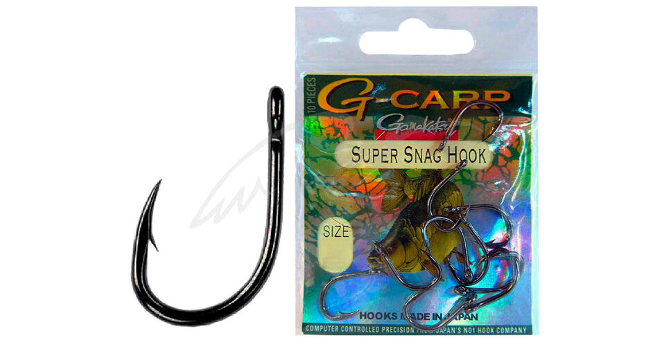 Крючки gamakatsu модель g-carp super snag hook black купить в Украине