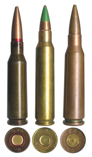 Современные автоматные патроны: 5,45х39 Калашников, 5,56х45 NATO и китайский 5,8х42