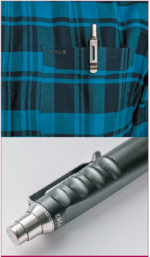 Помещенная в карман, SureFire Pen EWP-03 внешне неотличима от обычной канцелярской ручки