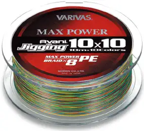 Шнур Varivas New Avani Jigging 10x10 Max Power PE 200m (multicolor) #1.5/0.205mm 28.6lb/13.0kg