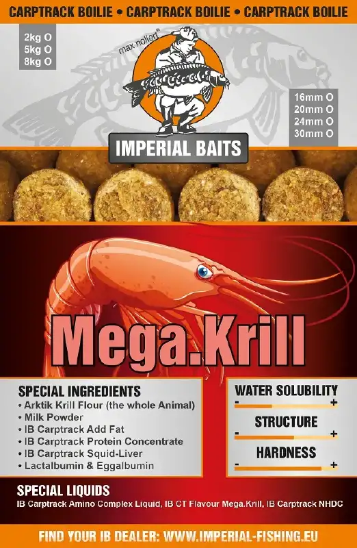 Бойлы Imperial Baits Carptrack Mega Krill 30mm 1kg