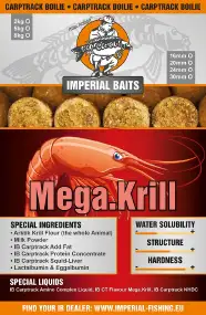 Бойли Imperial Baits Carptrack Mega Krill 30mm 1kg