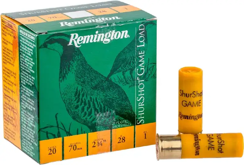 Патрон Remington Shurshot Game Load кал. 20/70 дробь № 7 (2,5 мм) навеска 28 г