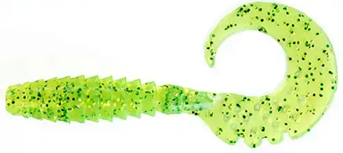 Силикон FishUP Fancy Grub 1" #026 - Flo Chartreuse/Green (12шт/уп)