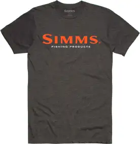 Футболка Simms Logo T Shirt L Charcoal Heather