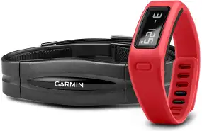 Фитнес браслет Garmin Vivofit HRM Bundle Red с кардиодатчиком ц:красный