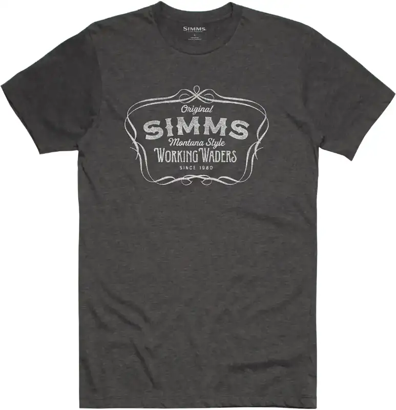 Футболка Simms Montana Style T-Shirt XXL Charcoal