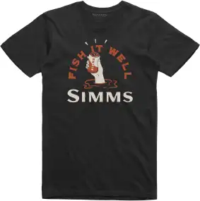 Футболка Simms Cheers Fish It Well T-Shirt L Black
