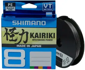 Шнур Shimano Kairiki 8 PE (Steel Gray) 300m 0.19mm 12.0kg
