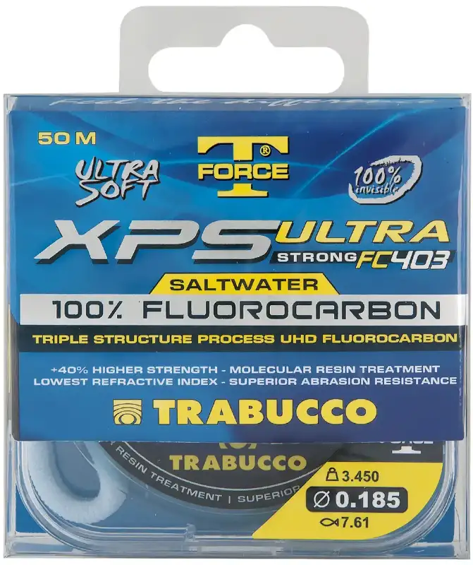 Флюорокарбон Trabucco T-Force XPS Ultra Strong FC 403 Saltwater 50m 0.164mm 2.77kg