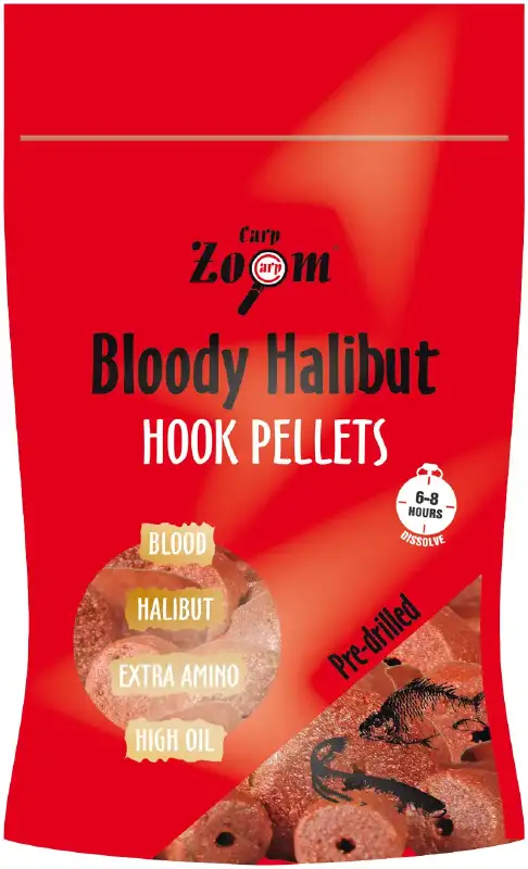 Пелети CarpZoom Strawberry Halibut Hook pellets 12mm