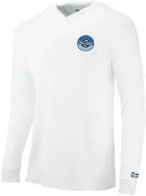 Реглан Pelagic Aquatek Built Fade Hoodie Fishing Shirt L White