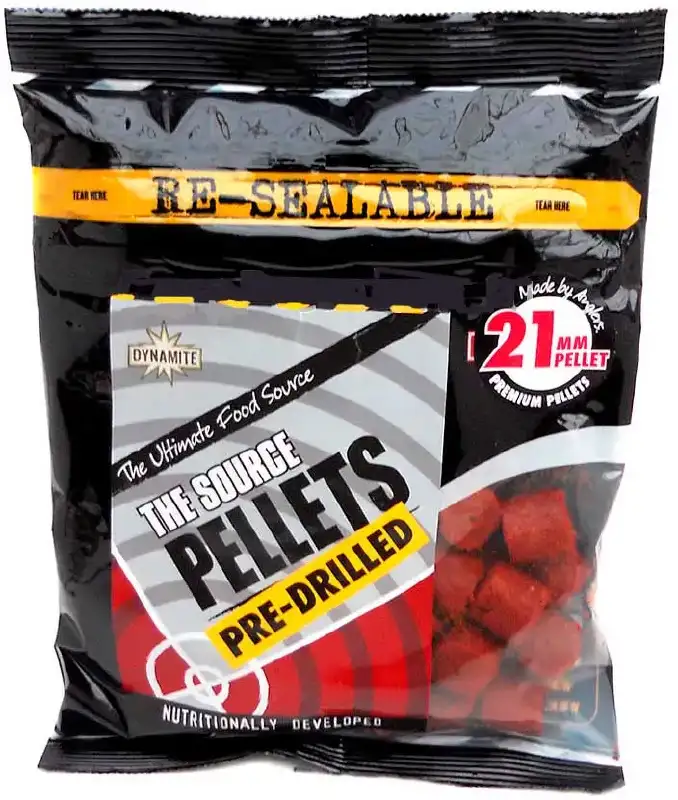 Пелети Dynamite Baits Pellets Source Pre Drilled 21mm 350g