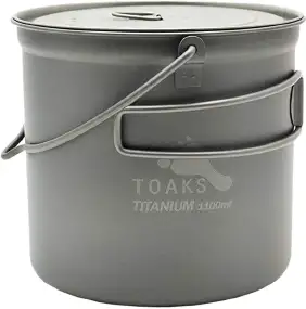 Котелок Toaks Titanium Pot with Bail Handle 1,3L