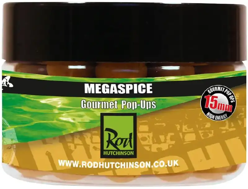Бойлы Rod Hutchinson Pop Ups Megaspice with Natural Ultimate Spice Blend 15mm